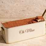 150*60*65 mm Food Grade Tinplate Gift Box FDA Approved Lock Seal for Tiramisu Cake
