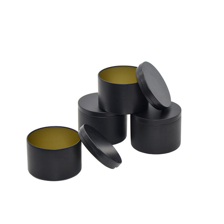 2026 Wholesale Round Seamless 4 Oz 6Oz 8 Oz Candle Tin Can Container Empty Metal Candle Tin Jar Box With Lid Tin Cans for Candle