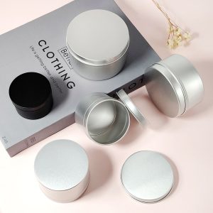 30g 10ml 15ml 30ml Aluminum Lip Balm Container Case 50ml 60ml Aluminum Tin Containers 60 Grams 100ml Aluminum Candle Jar