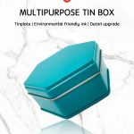 Custom Design High Quality Recycled Materials Guangdong Candy Tinplate Box Metal Hexagonal Gift Box Packaging Storage Tea Tin