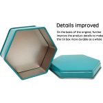 Custom Design High Quality Recycled Materials Guangdong Candy Tinplate Box Metal Hexagonal Gift Box Packaging Storage Tea Tin