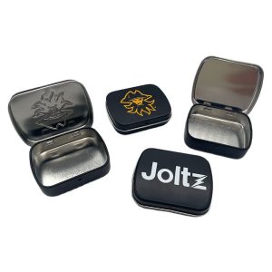 Custom Eco-Friendly Recyclable Tinplate Candy Box with Hinge Lid Guangdong Origin Industrial Use Packaging