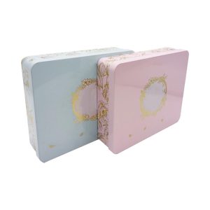 Custom Empty Cosmetic Metal Tin Box Recyclable Gift Packaging Factory OEM Metal Boxes