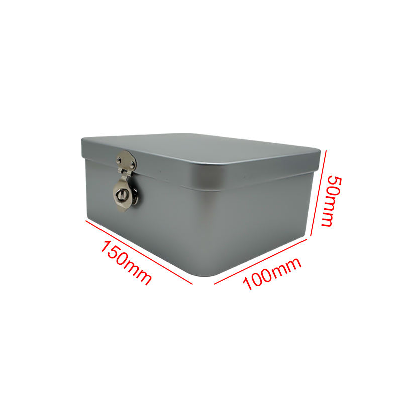 Custom Logo Eco-Friendly Tin Food Gift Tin Box with Flip Top Hinge Lid Recyclable for Crafts and Small Storage
