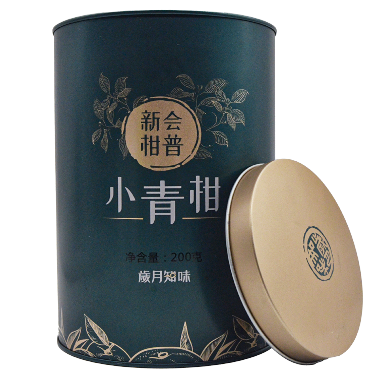 Custom Logo Recyclable Tinplate Metal Round Tin Can Container with Tea Tin Box for Cookie & Food Gift Packaging
