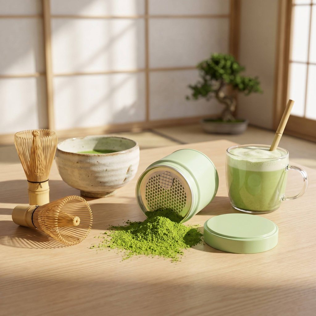 Custom Matcha Tin Can 30g 50g - Airtight Round Metal Tea Tins Can Food Grade Powder Packaging with Inner Lid
