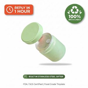 Custom Matcha Tin Can 30g - Food Grade Small Round Metal Tea Tins Wholesale Packaging with Airtight Lid