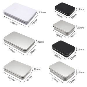 Customizable Metal Tin Box with Hinged Lid - Factory Direct Wholesale Small Rectangular Metal Tins for Gift Packaging