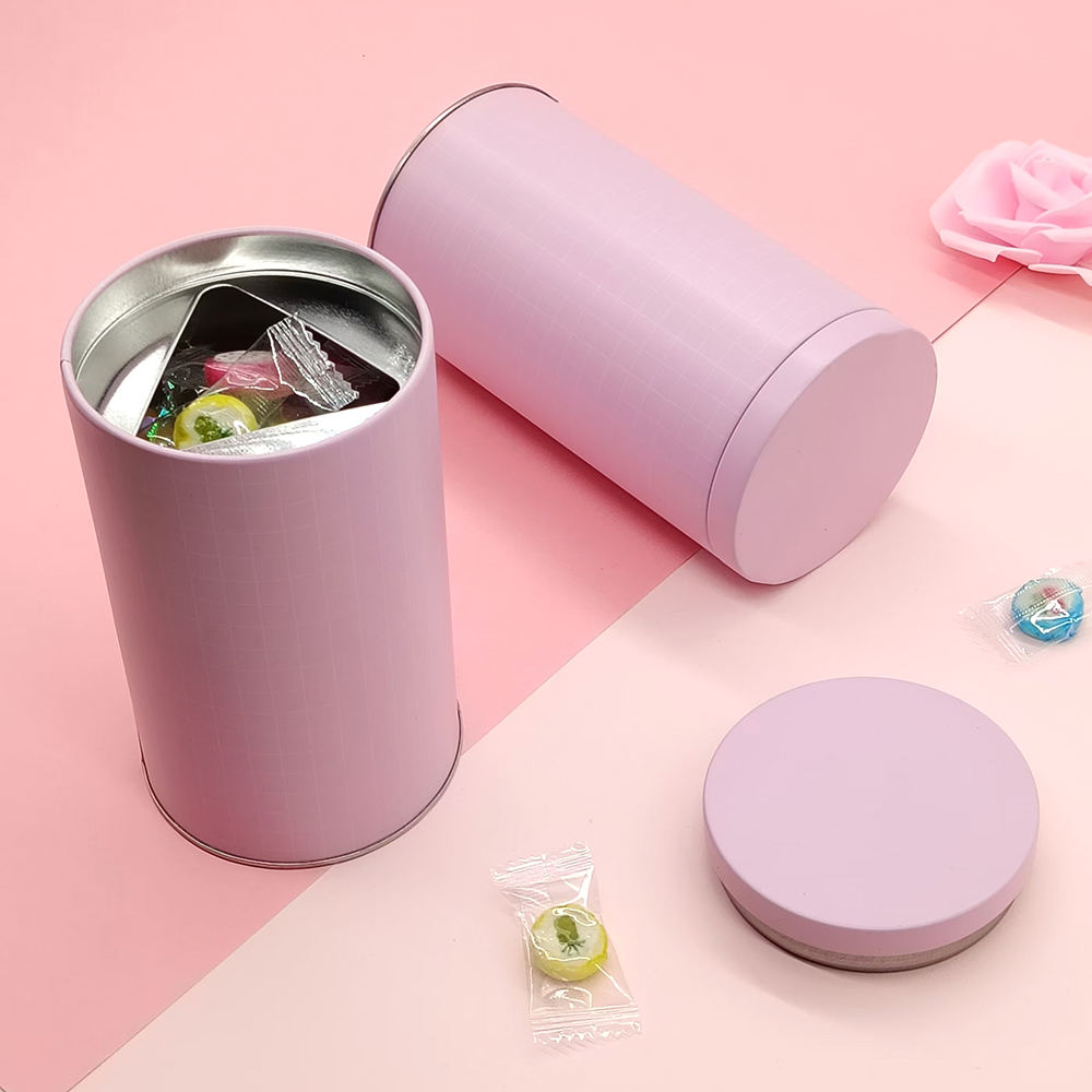 Factory Wholesale Coffee Tea Cylinder Tin Box Custom Macha Tin Can Tightness Lid Glossy Matte Finish YX067 Model Metal Can
