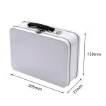 Factory Wholesale Food Grade Portable Tin Lunch Box with Handle for Kids, Snack, Picnic, Book Card Design