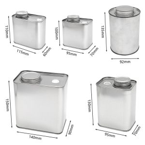 Factory Wholesale in Stock Empty Vintage Tea Tin Wholesale Screw Top Child Proof Coffee Bean Tin Box Metal Tin Box With Valves