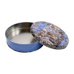 Factory Wholesale Promotional Food Grade Round Glossy Matte Nested Tin Box Custom Cookie Biscuit Cake Set Large Guangdong OEM