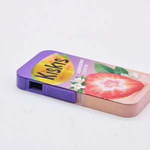 Food Grade Custom Printing Logo Small Rectangular Metal Tin Can SJ035 OEM for Mint Candy