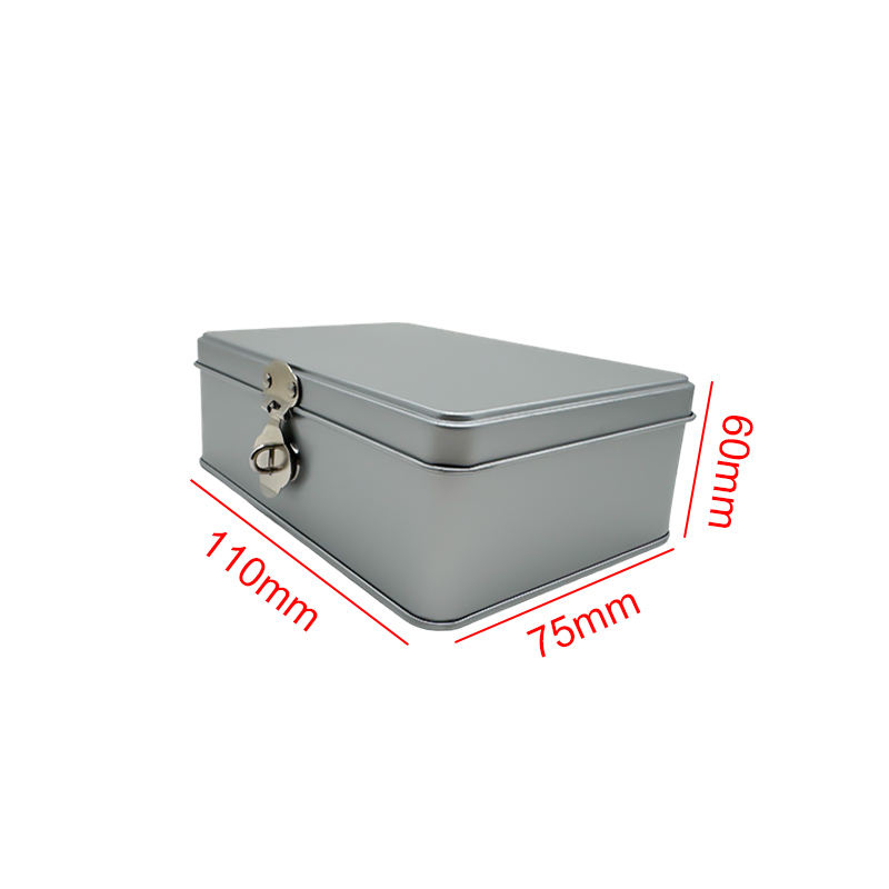 Food Grade Customized Rectangle Tinplate Blind Box Lid Packaging Tin Can Cookie Sugar Candy Chocolate Coffee Metal Tin Can Box
