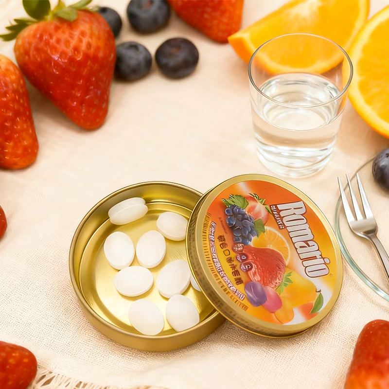 Food Grade Eco-Friendly Christmas Round Gift Tin Box for Candy Chocolate Cookie Sugar Snacks