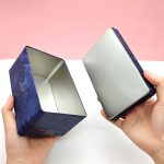 Food Grade Oblong Necked Tin Box Eco Friendly Reusable Metal Tin Canister With Lid for Tea Coffee Herb