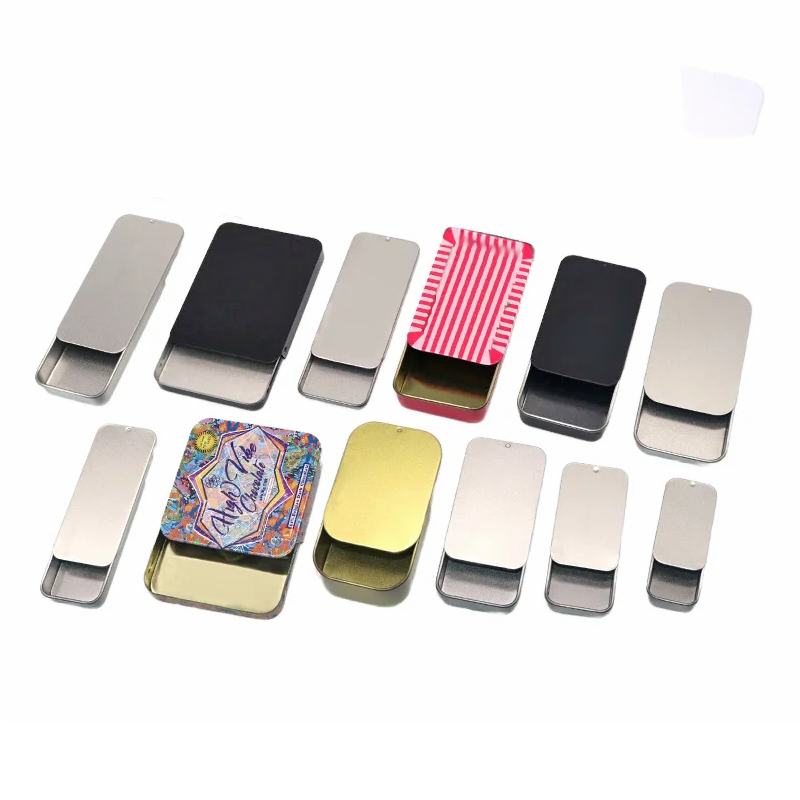 Hot Sale Custom Size Candy Tins Square Small Mini Mint Tin Can Metal Boxes for Sweets