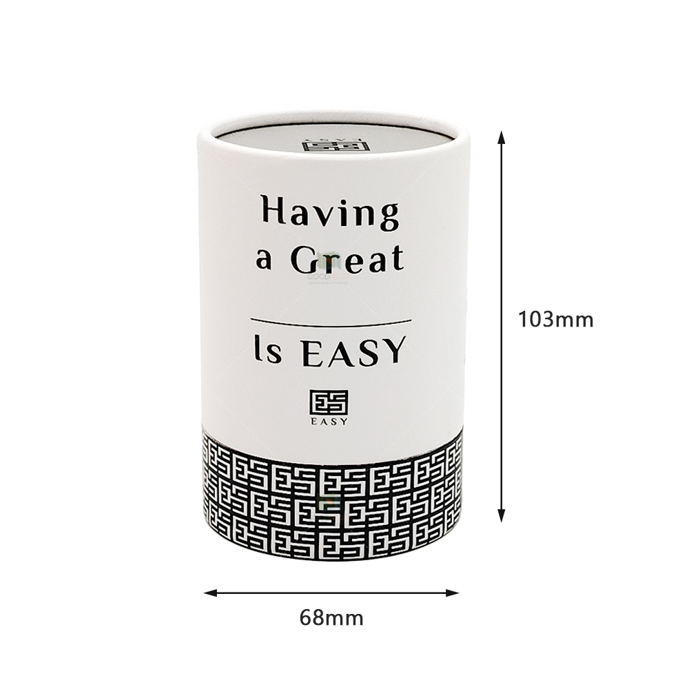 OEM Custom Printing Luxury Recyclable Round Kraft Cardboard Paper Cylinder Gift Packaging Paper Tube Box for Cand