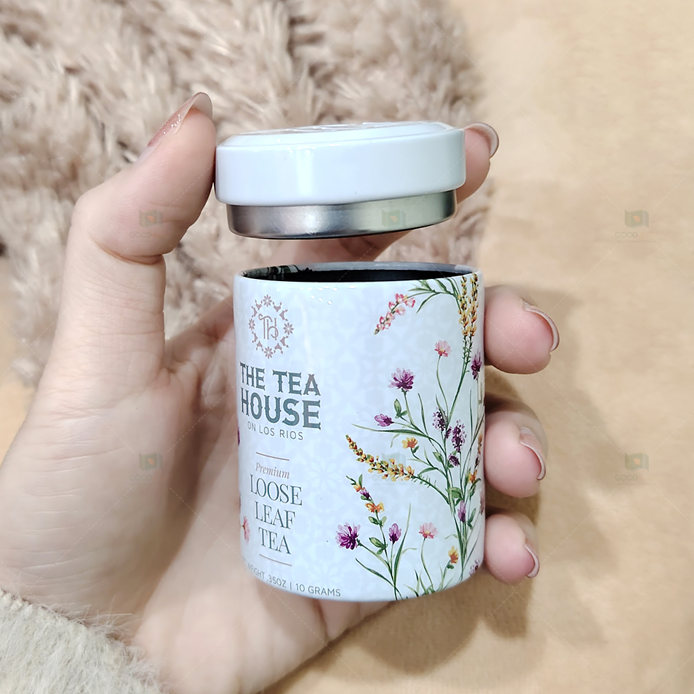 OEM ODM Food Grade Airtight Round Tea Gift Tin Box Packaging Custom Coffee Metal Matcha Tin Can Container
