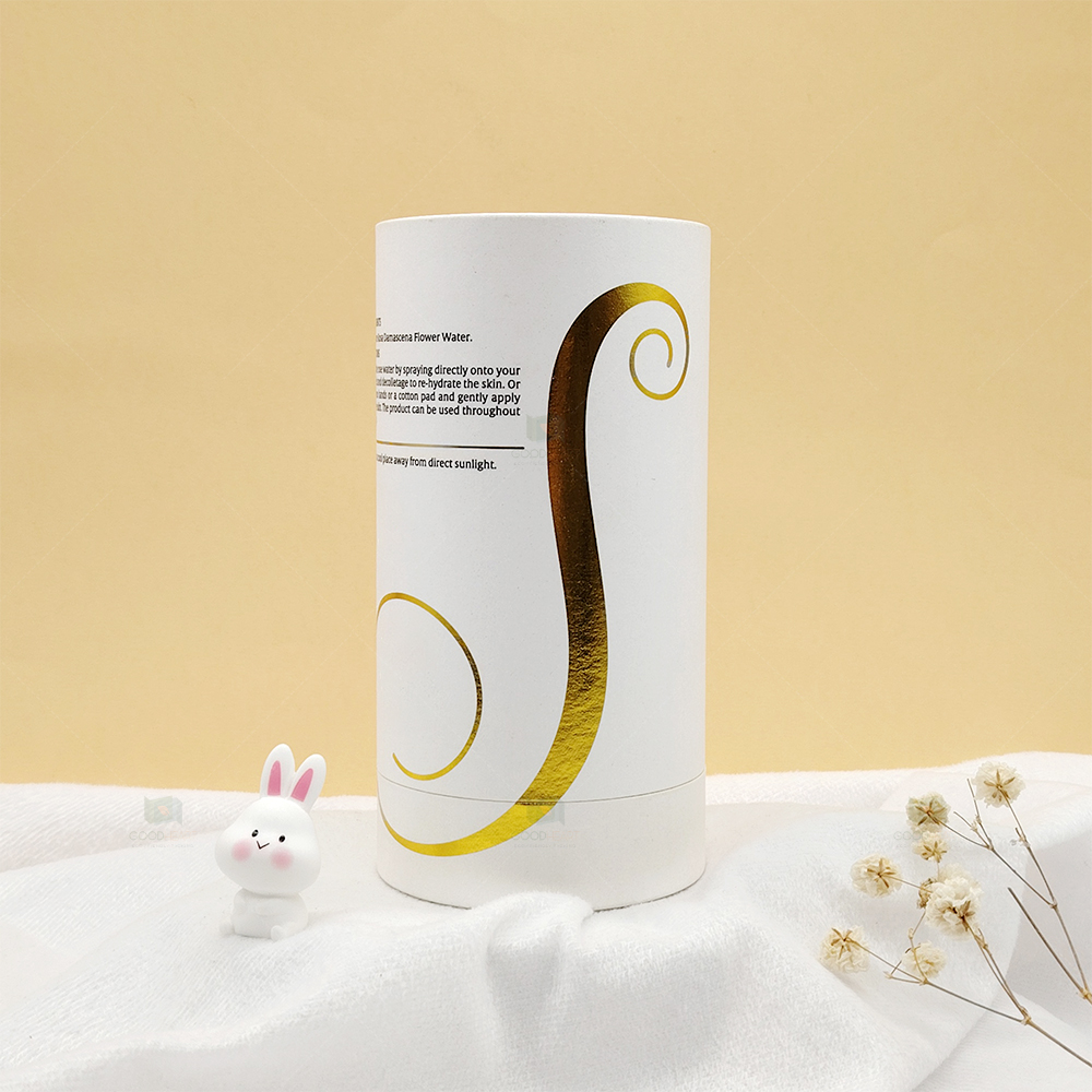 OEM Custom Luxury Design Perfume Packaging Paper Tube Kraft Boxes Round Recycled Cosmetic Gift Box Paper Tube