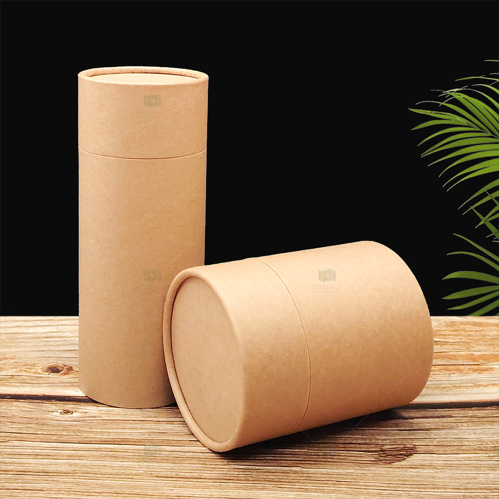 OEM Custom Luxury Round Paper Tube Cardboard Kraft Gift Package Boxes Food Grade Packaging Paper Tube