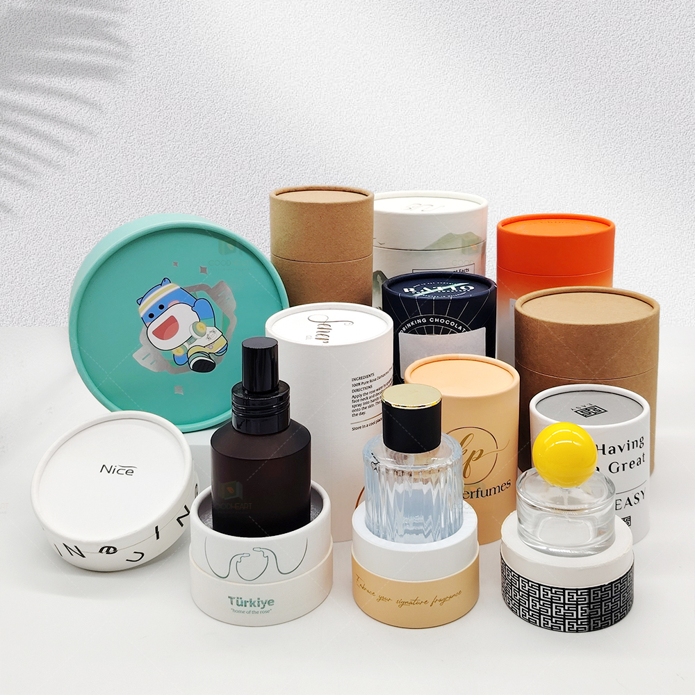 OEM ODM Custom Eco-friendly Paper Tube Craft Cosmetics Gift Packaging Food Snacks Packaging Luxury Cardboard Kraft Paper Tube