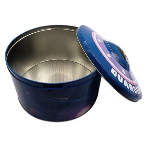 Large Metal Can Storage Jar Tin Box for Gift Recyclable Food Cookie Jar for Candy and Treats