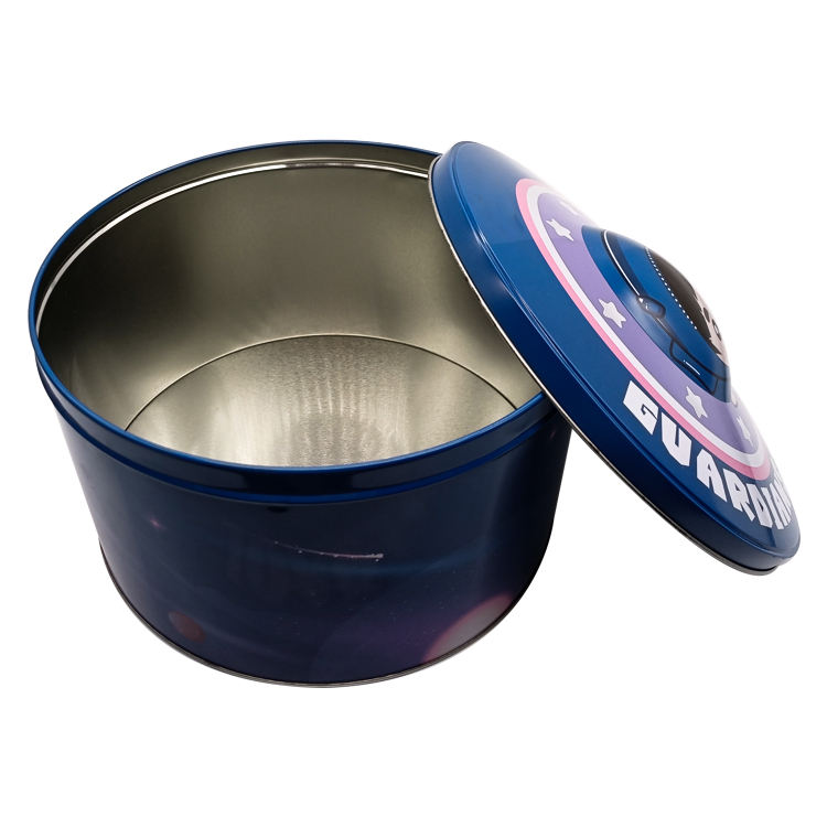 Large Metal Can Storage Jar Tin Box for Gift Recyclable Food Cookie Jar for Candy and Treats