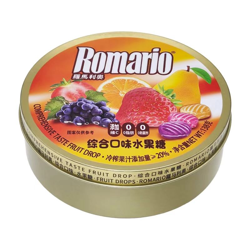 OEM Custom Design Eco-Friendly Food Safe Tinplate Hard Candy Gift Tin Box Round for Chocolate Mint Snacks Sugar