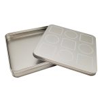 OEM Custom Empty High-grade Recyclable Tin Box Branded Biscuit Packaging Food Safe Custom Varnishing Printing Square Candy Box