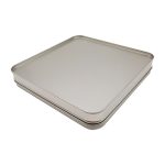 OEM Custom Empty High-grade Recyclable Tin Box Branded Biscuit Packaging Food Safe Custom Varnishing Printing Square Candy Box