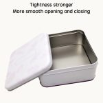 OEM Custom Food Grade Square Tin Box with Lid, FDA Certified, Strong Compression & High-Quality Print for Cookie Nuts