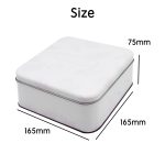 OEM Custom Food Grade Square Tin Box with Lid, FDA Certified, Strong Compression & High-Quality Print for Cookie Nuts