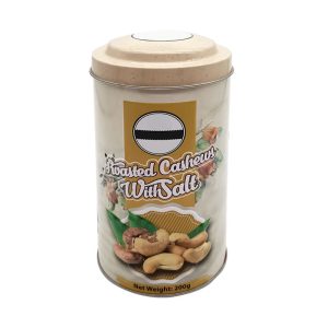 OEM Custom Logo Wholesale Empty Metal Food Tin Cans Custom Peanut Tin Box For Nuts Chocolate Tin Box With Lid
