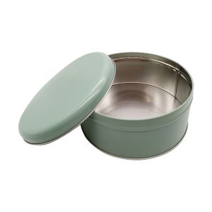 OEM Custom Wholesale Food Grade Butter Cookies Tin Round Shape Canisters Metal Candy Cookie Chocolate Sweets Nuts Tin Box Gift Tin Box Packaging