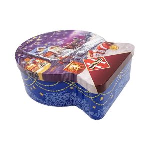 OEM Custom Wholesale Food Graded Christmas Biscuit Tin Gift Metal Biscuit Storage Case Tin Packaging Chocolate Bar Box Gift Tin Box Packaging