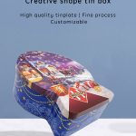 OEM Custom Wholesale Guangdong Food Graded Christmas Biscuit Tinplate Storage Case & Gift Box Packaging for Chocolate