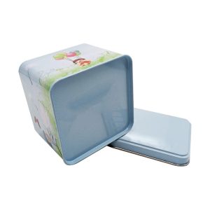 OEM Food Grade Packaging Rectangular Cookies Candy Chocolate Square Tea Tinplate Christmas Tin Box Canister Gift & Craft