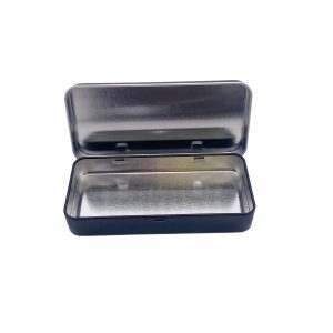 OEM in Stock Customized Hinged Flip Lid Iron Box for Pill Tablet Jar Packaging Candy Tin Box