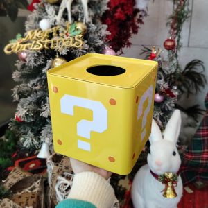 OEM/ODM Guangdong Square Tinplate Simplicity Design Tissue Box Exquisite Empty Basket Shape Gift/Food Use No Logo Tin Box
