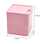 OEM/ODM  Square Tinplate Simplicity Design Tissue Box Exquisite Empty Basket Shape Gift/Food Use No Logo Tin Box
