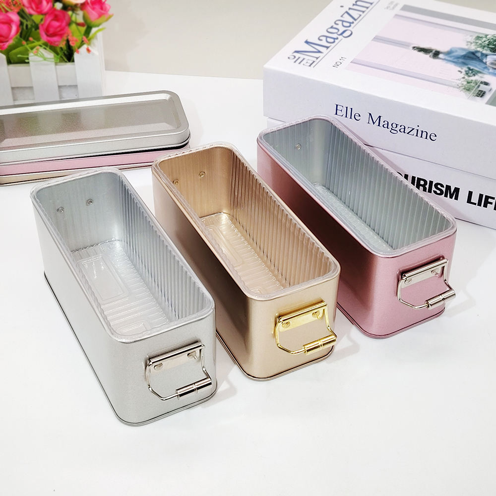 OEM Wholesale 150x60x65mm Tiramisu Metal Tin Can with Lock for Cake Candy Dessert Fruit Cake Tiramisu Tin Food Packaging Box