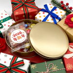 Popular Oven-safe Food-grade Gold Tiramisu Flat Large Recyclable Guangdong Tin Wedding Cake Metal Box Candy Biscuit Packaging