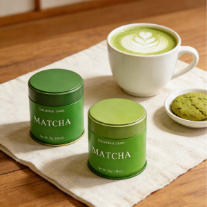 Popular Round Shape Airtight Matcha Coffee Powder Packaging Seal Food Grade 0.23mm Tinplate