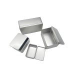 Rectangle Tin Box & Can for Food, Metal Packaging Container for Handmade Cookies, Biscuits and Tiramisu Cakes
