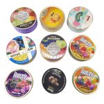 Round Custom Embossed Logo Food Grade Metal Candy Chocolate Tin Box, FDA Certified