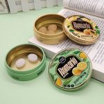 Round Custom Embossed Logo Food Grade Metal Candy Chocolate Tin Box, FDA Certified
