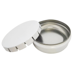 Round Snap Pop Lid Tin Can Custom Printed Tinplate Mint Candy Box  for Mints Gum Gift Packaging