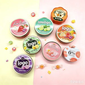 Round Tin Can Food Grade Custom Logo Metal Tin Box Container for Candy Cookie Chocolate Snack Packaging Gift Storage Wholesale