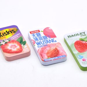 Small Candy Tins Portable Tinplate Slider Tin Can Rectangular Tin Slide Cosmetic Bead Case Packing Art Supplies Small Travel Box